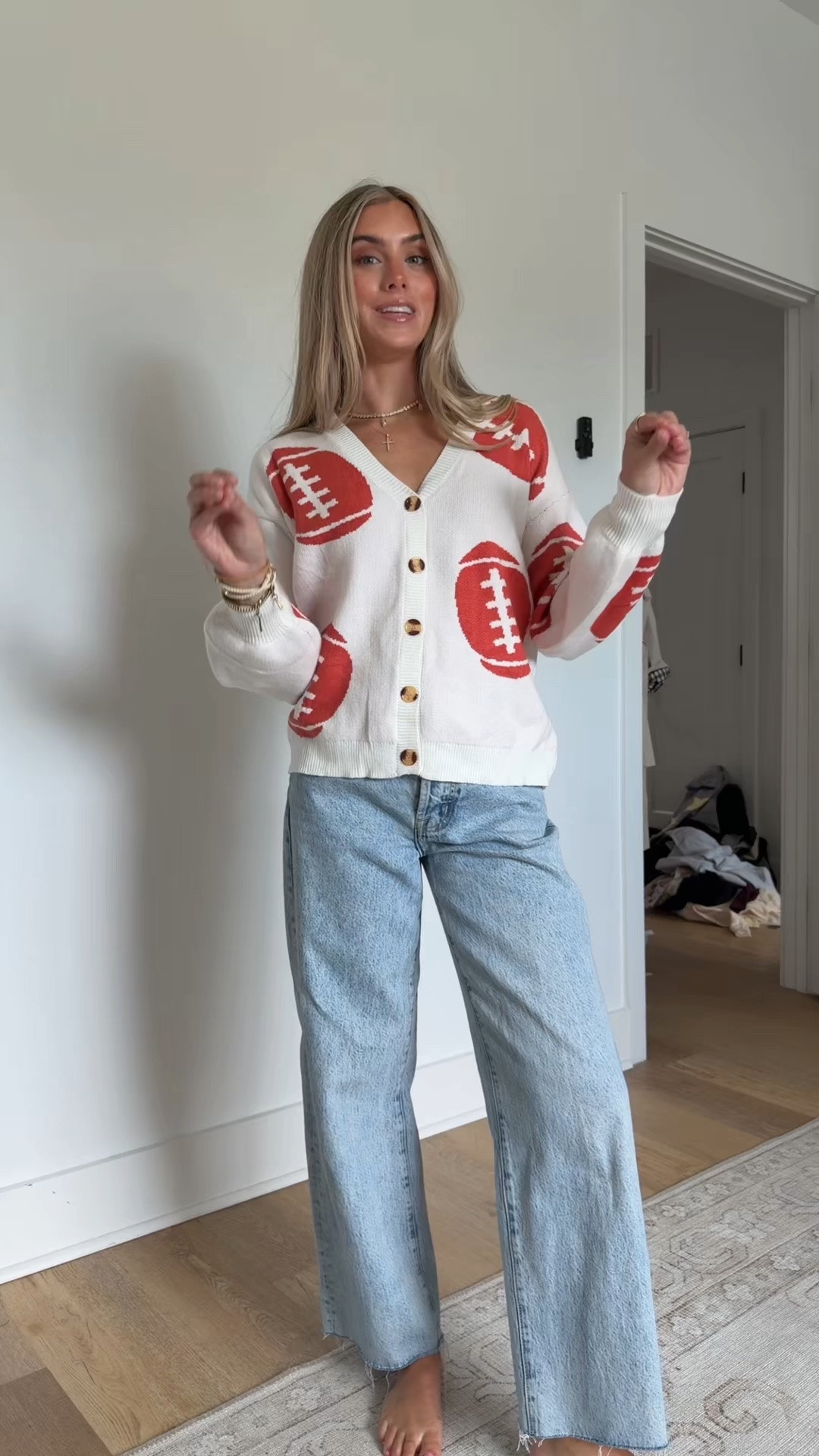 this is my new Sunday uniform how fun is this football cardigan sweater it’s super cozy too!! Amazon find! 5’4/s in my LTK. 

#founditonamazon #amazonfashionfinds #amazonfashion #footballoutfit #amazonsweaters @Amazon Fashion