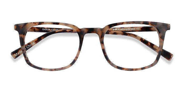 Gabor Rectangle Tortoise Full Rim Eyeglasses | EyeBuyDirect | EyeBuyDirect.com