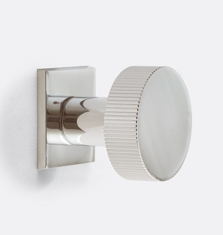 West Slope Cabinet Knob with Square Backplate | Rejuvenation