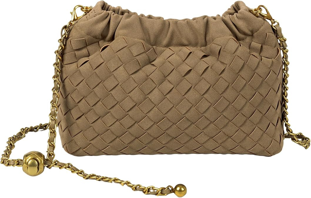 Joryin Woven Women's Crossbody Bag & Evening Purse, Trendy Dumpling Clutch & Hobo Cloud Shoulder ... | Amazon (US)