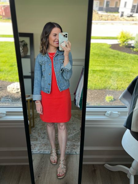 Outfit if the Day 
Warm Red from Walmart 
Wearing XS 
Jacket Older 

#LTKFindsUnder50 #LTKOver40 #LTKStyleTip