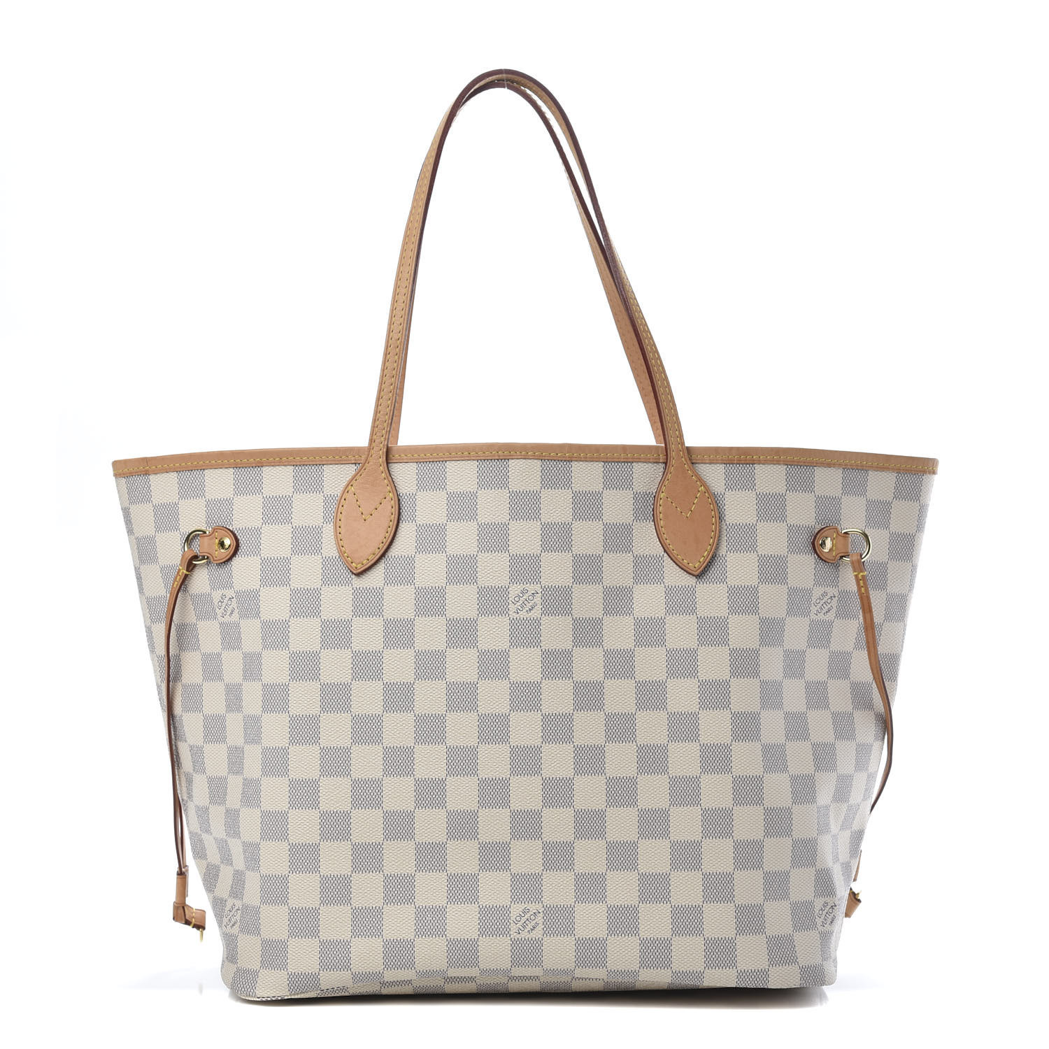 Damier Azur Neo Neverfull MM Rose Ballerine | Fashionphile