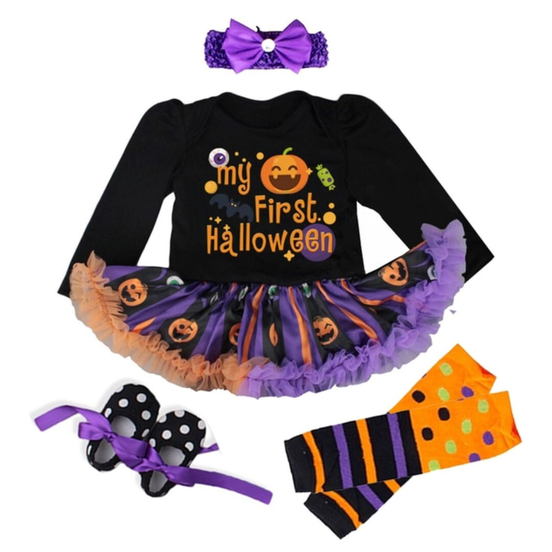 First Halloween Outfit for Girls Newborn Trick or Treat Outfit, Baby Girl 1st Halloween Costume G... | Etsy (US)