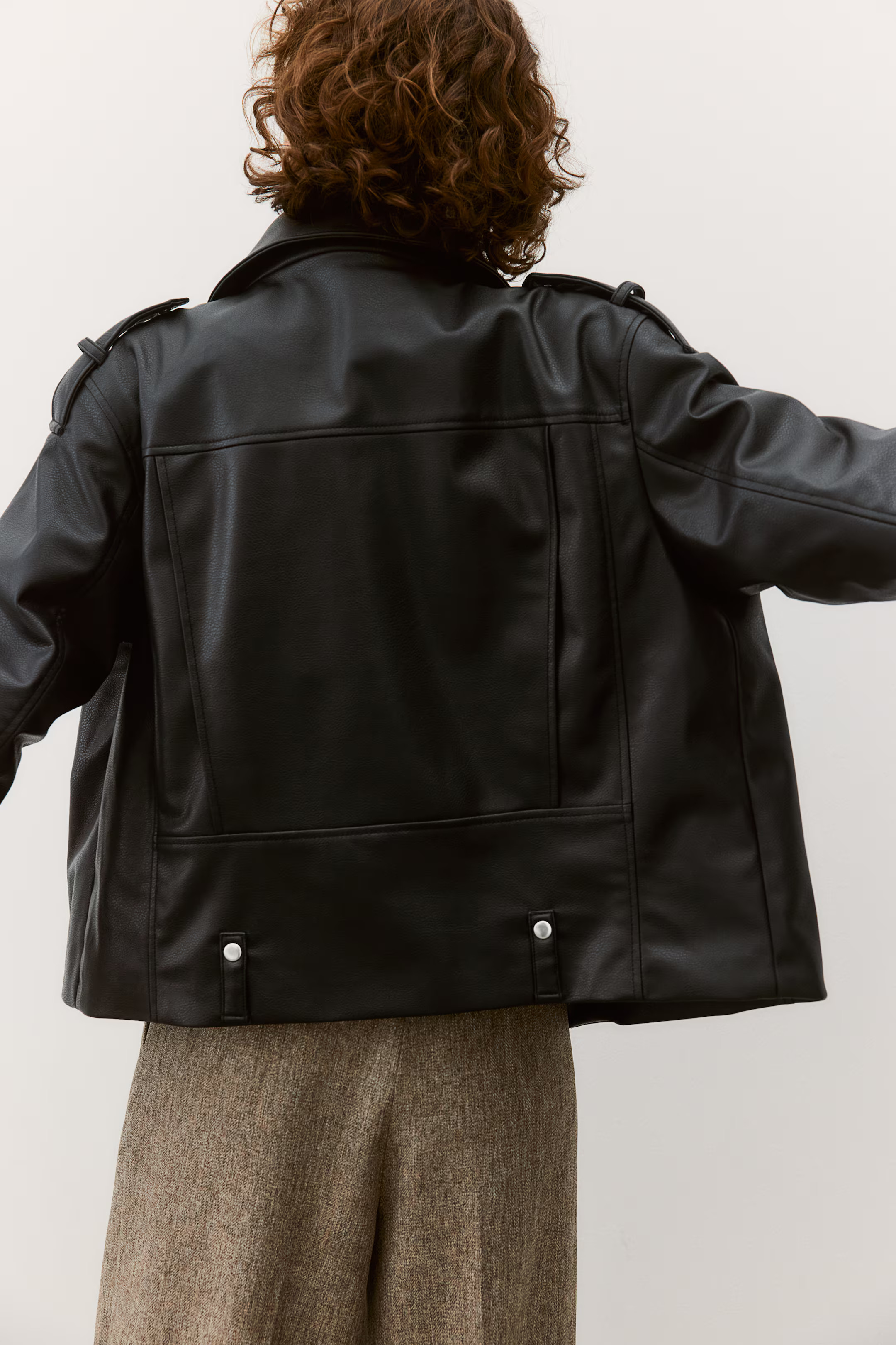 Coated biker jacket | H&M (UK, MY, IN, SG, PH, TW, HK)