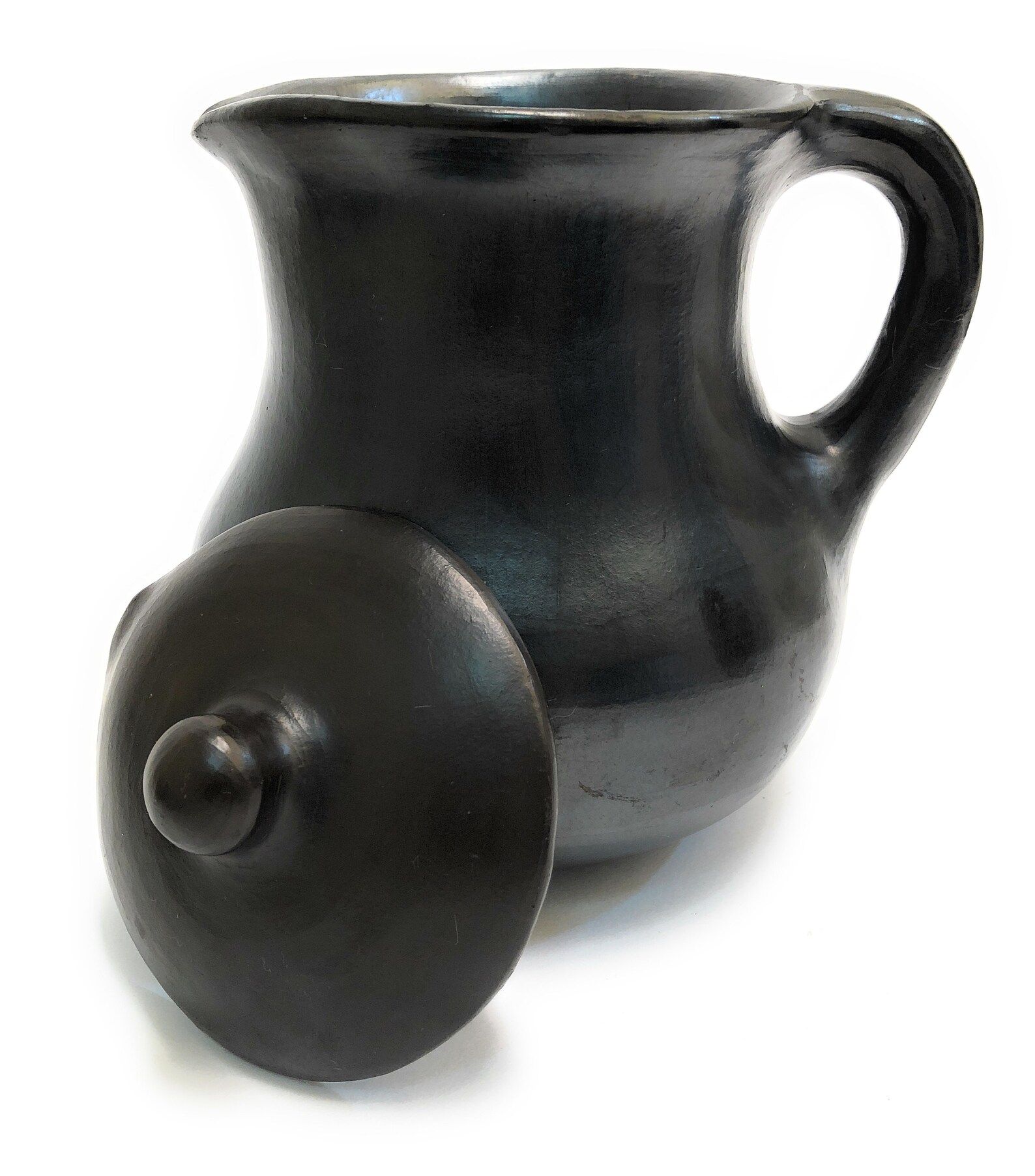 Chocolate or Water Pitcher 1.5 Liters Black Clay 100% - Etsy | Etsy (US)