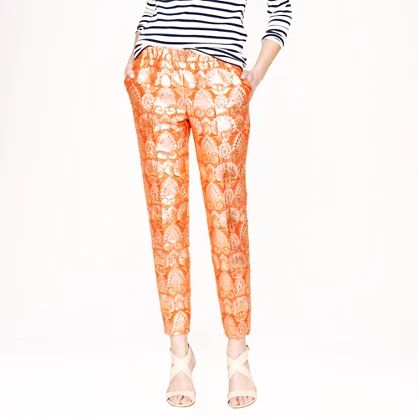 Collection cropped pant in gilded brocade | J.Crew US