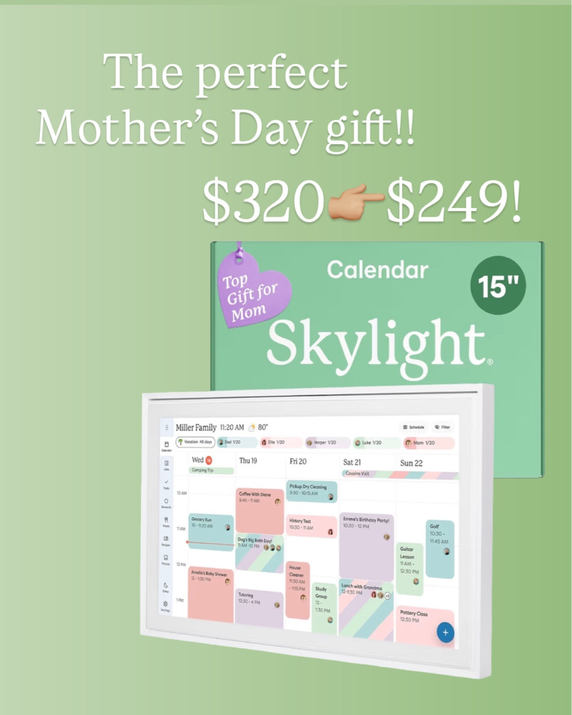 
No jewelry for me this Mother’s Day… I want organization  ✨
Between baseball, summer camp, school events, work schedules, chore charts, and keeping track of who did what… I needed one place to hold it all.

#LTKmomlife #LTKMothersDay #LTKmorningroutine