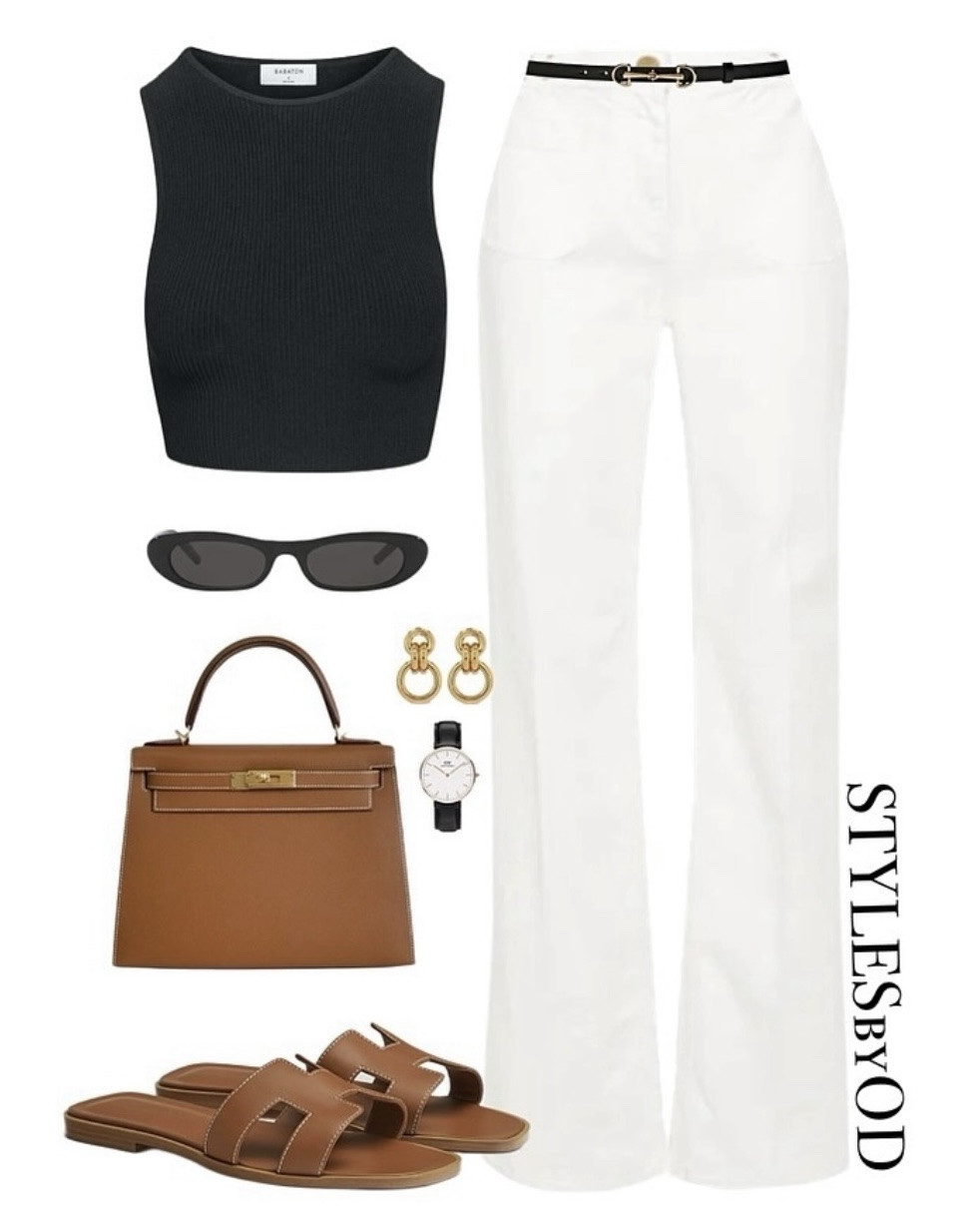 If  minimalist luxury had a uniform, this is it✨ Monochrome basics meet rich brown leather for an effortless, expensive feel. 

Sophisticated and chic, this look transitions perfectly from weekend brunch to city strolls—just add gold accessories to tie the black and camel tones together for the ultimate polished finish🤎


Old Money Aesthetic, Quiet Luxury, Minimalist Style, Summer Capsule Wardrobe, Wide Leg Pants, Hermès Inspired, Neutral Outfits, Classic Style #LTKfashion #oldmoneystyle #classicstyle

#LTKstyletip #LTKeurope #LTKworkwear