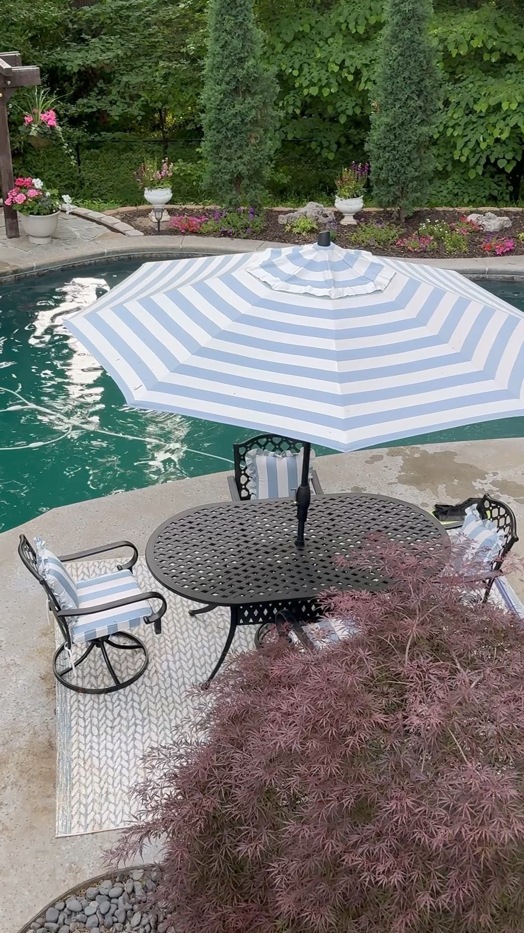 Outdoor living sale. Chaise lounge chairs, chaise replacement cushion, outdoor dining cushions, outdoor Sunbrella pillows, wood swing, outdoor rug, outdoor dining table, outdoor chairs, towels 

#LTKHome #LTKSaleAlert #LTKSeasonal