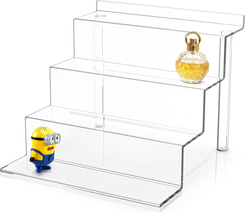 Utopia Home Clear Display Shelf - (9x6 Inch) 4 Tier Stand for Perfume, Food Service, Funko Pops &... | Amazon (US)