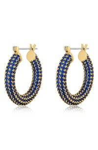 Click for more info about Luv AJ Amalfi Pavé Hoop Earrings | Nordstrom