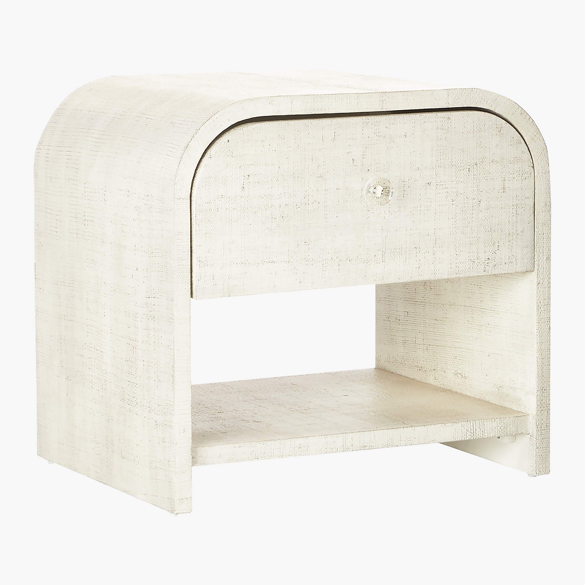 Archer Lacquered Linen Nightstand + Reviews | CB2 | CB2