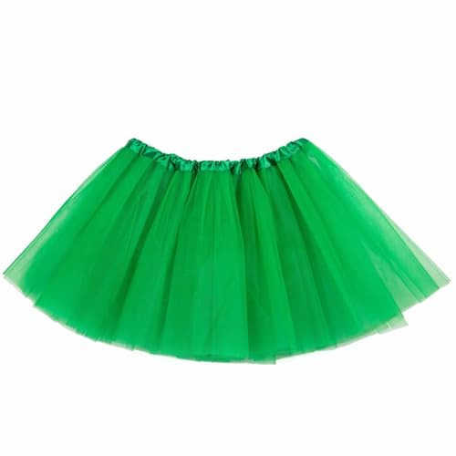 HIWIND Women Green Tutu Skirt, St. Patrick's Day, One Size, 5 Layered Tulle | Amazon (US)