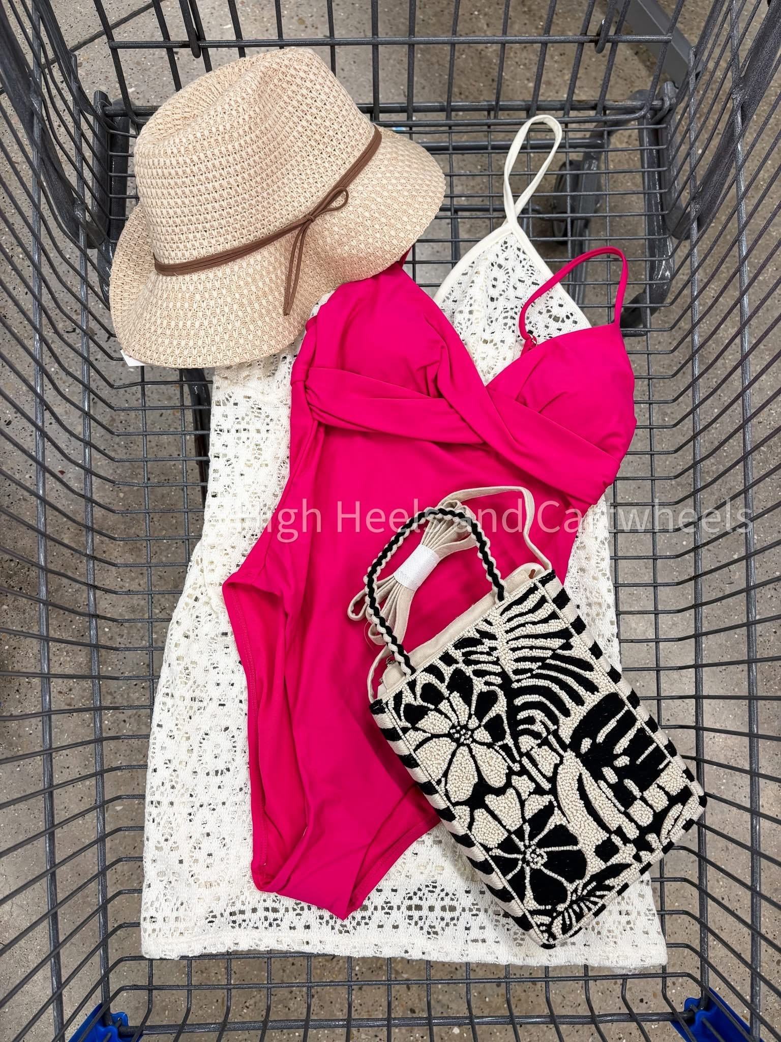The perfect pool or beach day look for you! This is one of our fave swimsuits from Walmart.