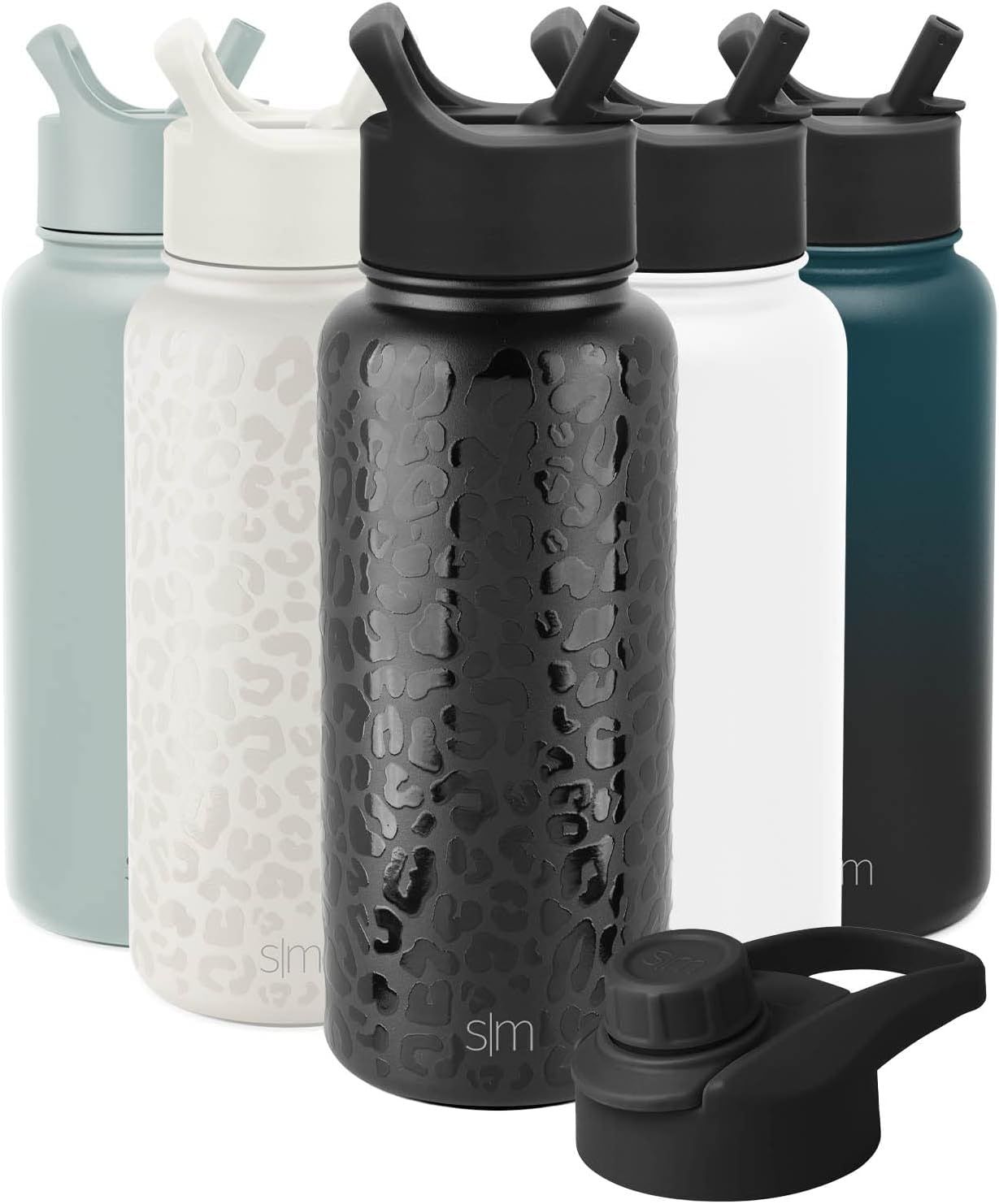 Simple Modern Water Bottle with Straw and Chug Lid Vacuum Insulated Stainless Steel Metal Thermos... | Amazon (US)