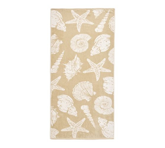 Shell Jacquard Towels | Pottery Barn (US)