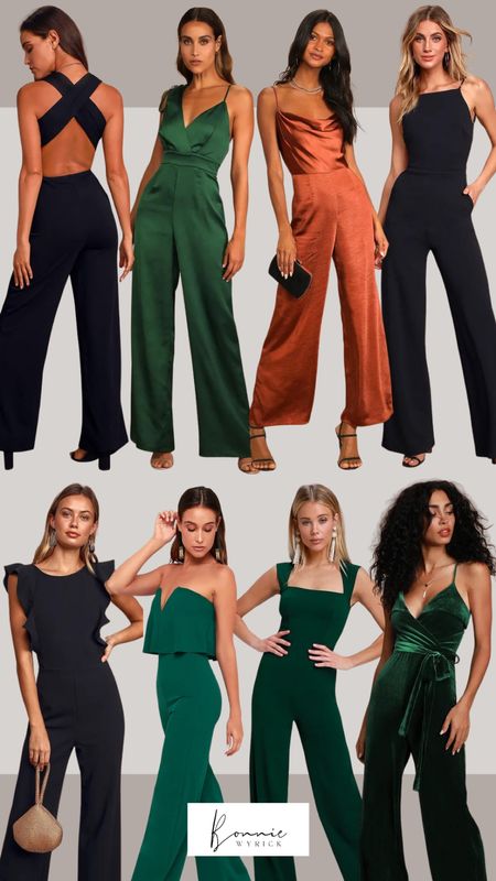 Trendy jumpsuits to wear this holiday season! These beauties are great for fall and winter wedding guest attire as well as holiday parties and family photos. 🎄 Wedding Guest Jumpsuit | Holiday Party Jumpsuit | Wedding Guest Outfit | Holiday Party Outfit | Velvet Jumpsuit | Satin Jumpsuit | Black Jumpsuit

#LTKSeasonal #LTKcurves #LTKHoliday