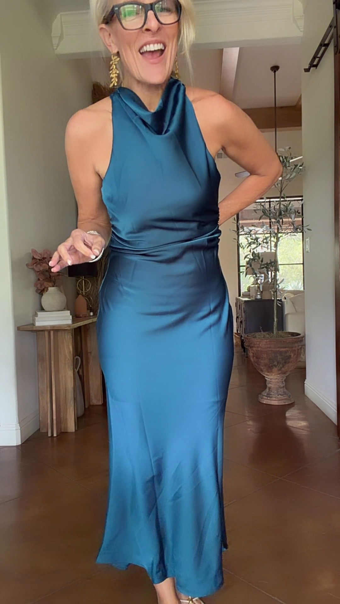 Wedding guest dress
Under $50! 
This color is called TEAL 
I’m wearing true size of 4-6 

#LTKTravel #LTKOver40 #LTKWedding