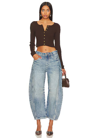 x We The Free Good Luck Mid Rise Barrel Jeans | Revolve Clothing (Global)
