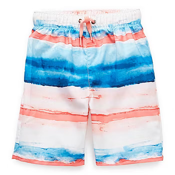 Peyton & Parker Toddler Boys Striped Swim Trunks | JCPenney