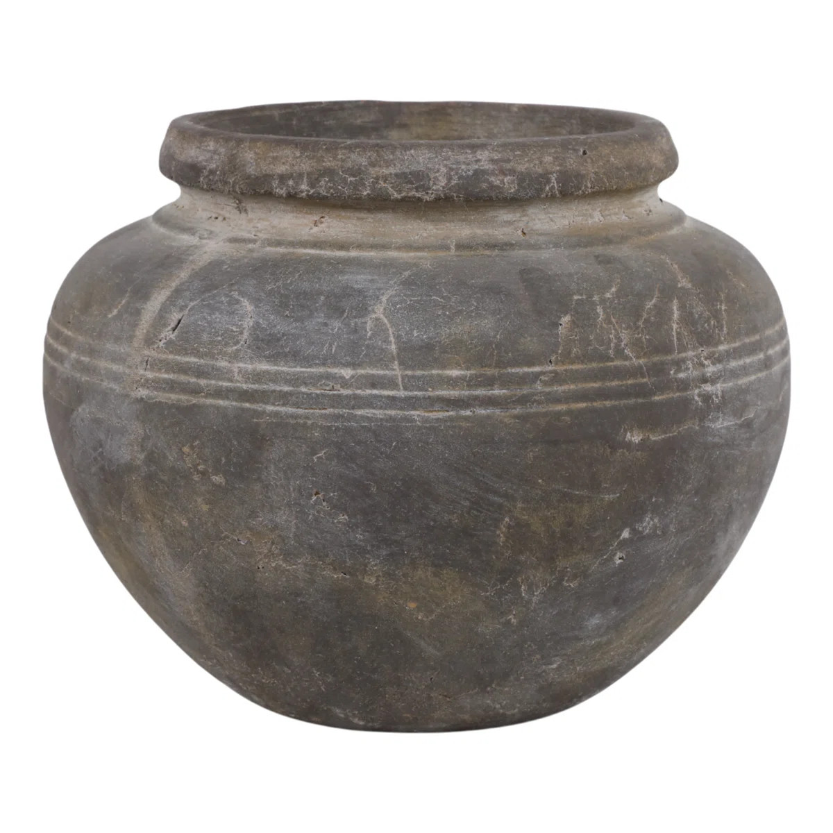 Rounded Terracotta Table Vase For Home Decor - Elegant Tall Floor Vase With Textured Finish - Sty... | Wayfair North America