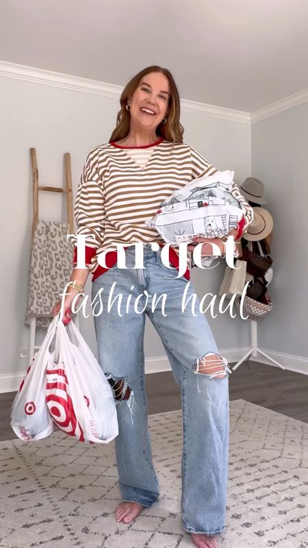 🎯It’s #targettuesday let’s do it!!🎯
Denim top medium, fits oversized 
White wide leg jeans TTS
Brown H band sandals TTS
Denim romper TTS
Cargo joggers medium, need a small
Cocoon cardigan medium 
Levi’s TTS
Black pin tuck blouse medium 
Platform sandals TTS

Target haul, target unboxing, target try on, target style, target outfit, casual spring outfits, denim romper, wide leg jeans, white jeans, platform sandals, denim on denim, what to wear. Cargo joggers, mom outfit, athleisure style, affordable fashion haul, target jeans, outfit reel

#LTKover40 #LTKSeasonal #LTKVideo