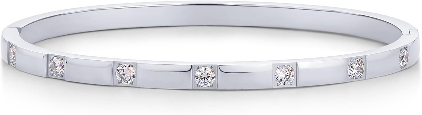 PAVOI 14K Gold Plated Love Bangle Bracelets for Women | Waterproof Stainless Steel Cubic Zirconia... | Amazon (US)