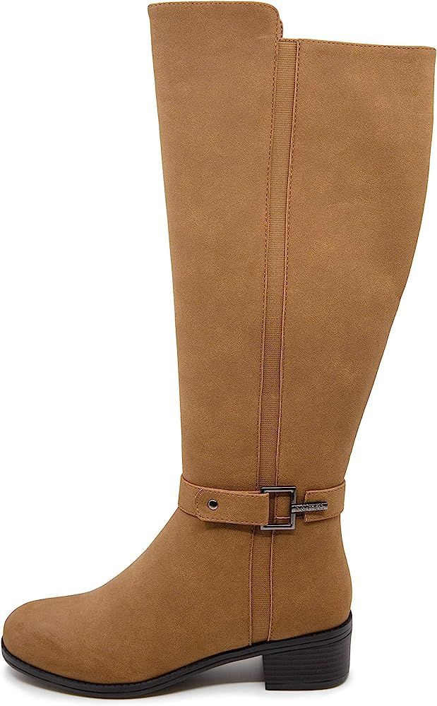 Nautica Women's Riding Boots Tall Shaft Knee High Dress Boot | Amazon (US)