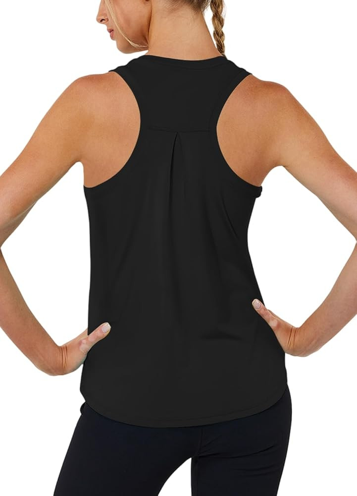 Workout Tank Tops for Women Racerback Tops Sleeveless Running Shirts Loose Fit Athletic Gym Quick... | Amazon (US)