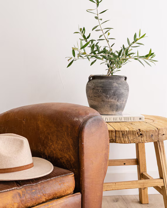 Medium Vintage Black Grey Pot with Handles (Free Shipping) | Etsy (US)