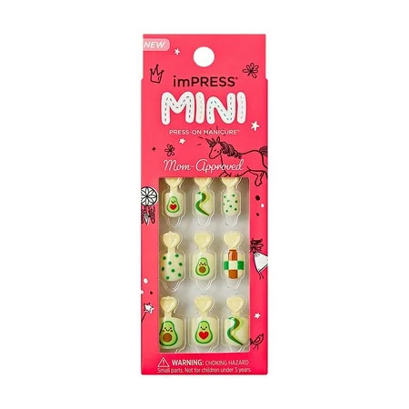 KISS imPRESS Mini Square Press-On Nails for Kids Avocadorable 20 Count | Walmart (US)