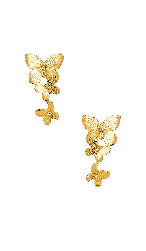 Alessandra Earrings in Gold | Revolve Clothing (Global)