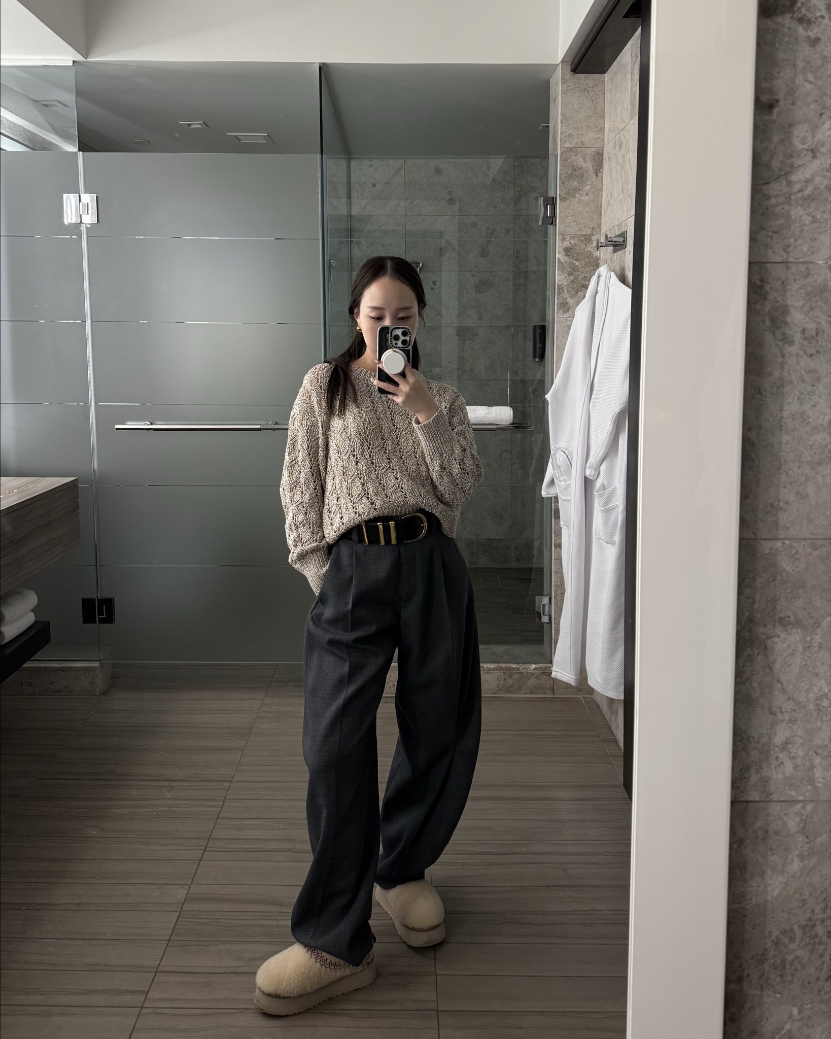 Knit + tapered trouser combo is gold 🩶

#LTKSeasonal #LTKGiftGuide #LTKStyleTip