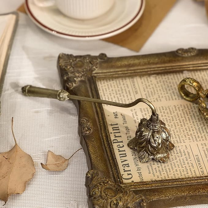 NIKKY HOME Candle Snuffer with Flower Vintage Candle Extinguisher Decorative Metal Wick Flame Snu... | Amazon (US)