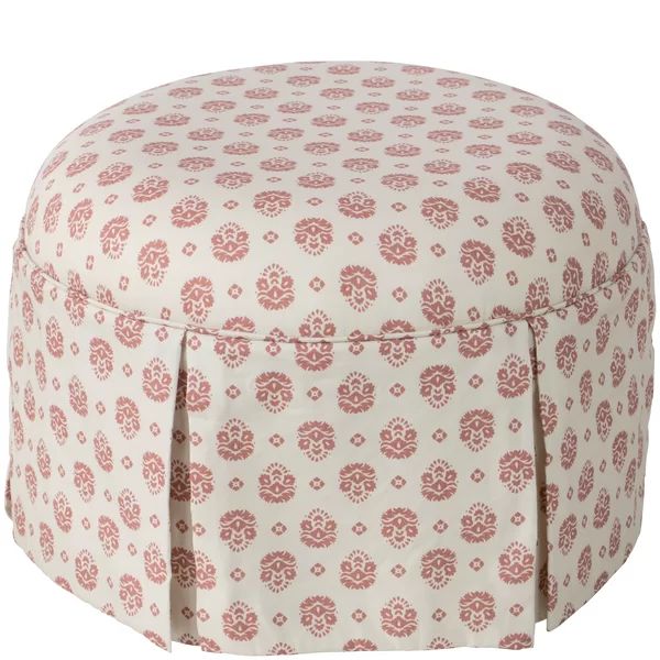 Cousteau 25" Wide Round Floral Standard Ottoman | Wayfair Professional