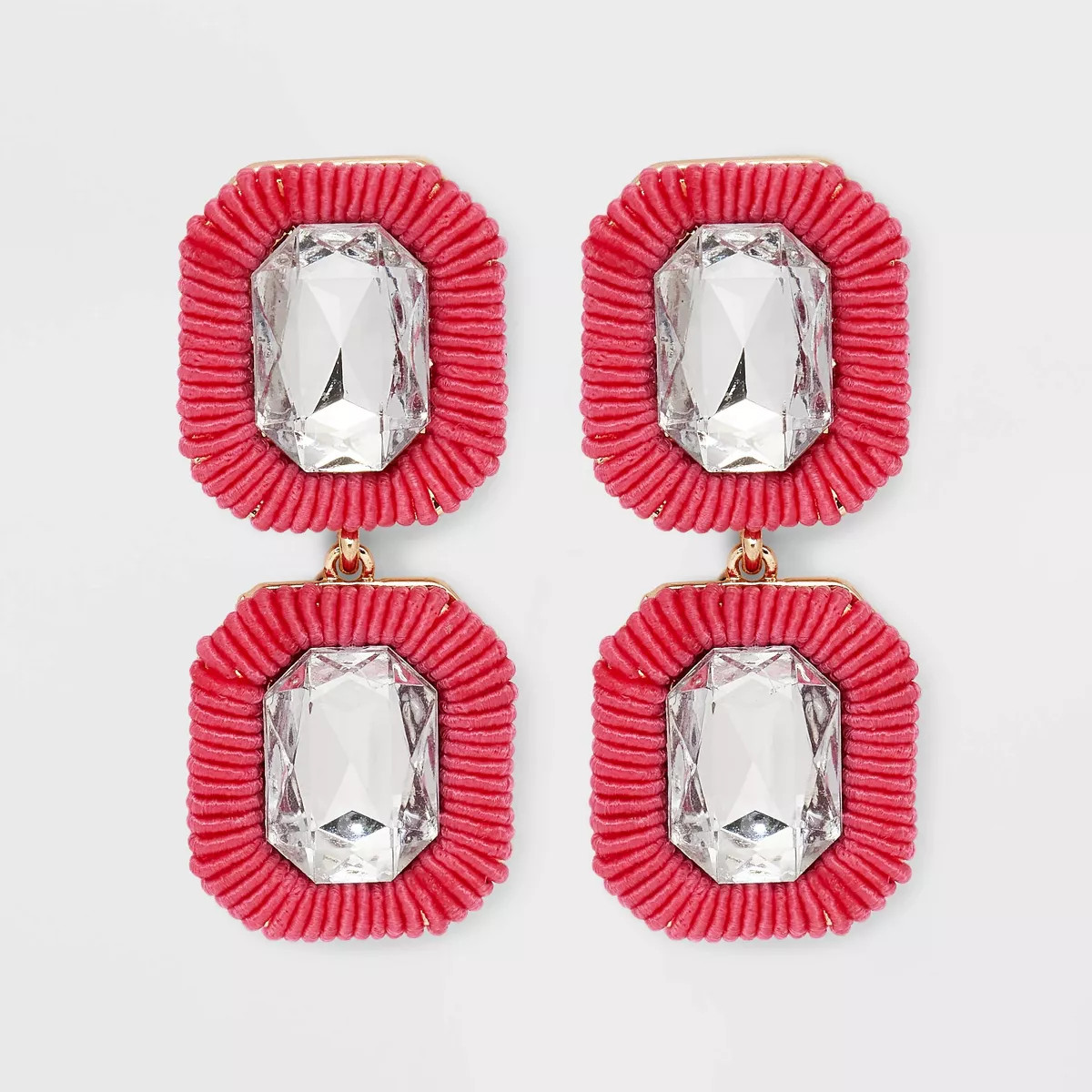 SUGARFIX by BaubleBar Emerald Cut Stone Drop Earrings | Target