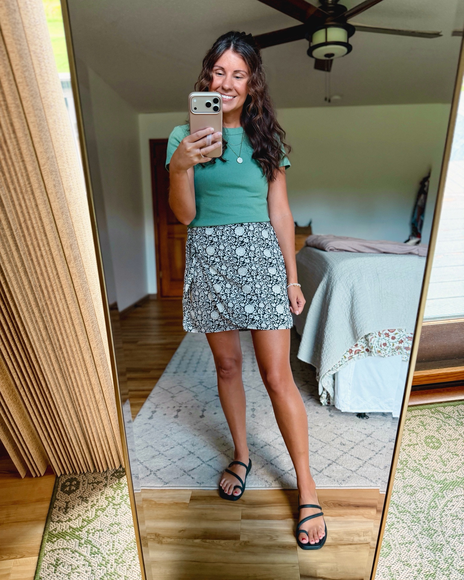 small in my tee and xs in my skirt (a faux wrap and 100% cotton!). My croc sandals are size 6🖤

#LTKPetite #LTKSeasonal #LTKootd