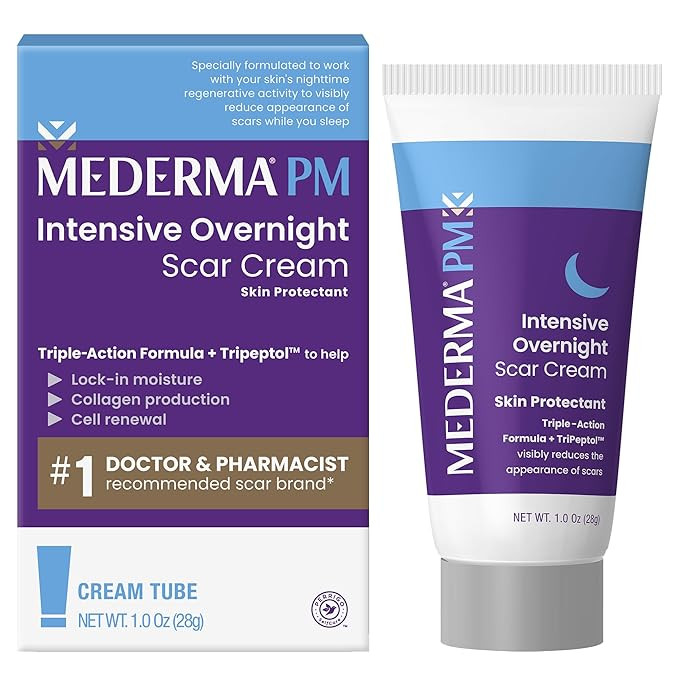 Mederma PM Intensive Overnight Scar Cream, Works with Skin's Nighttime Regenerative Activity, Cli... | Amazon (US)