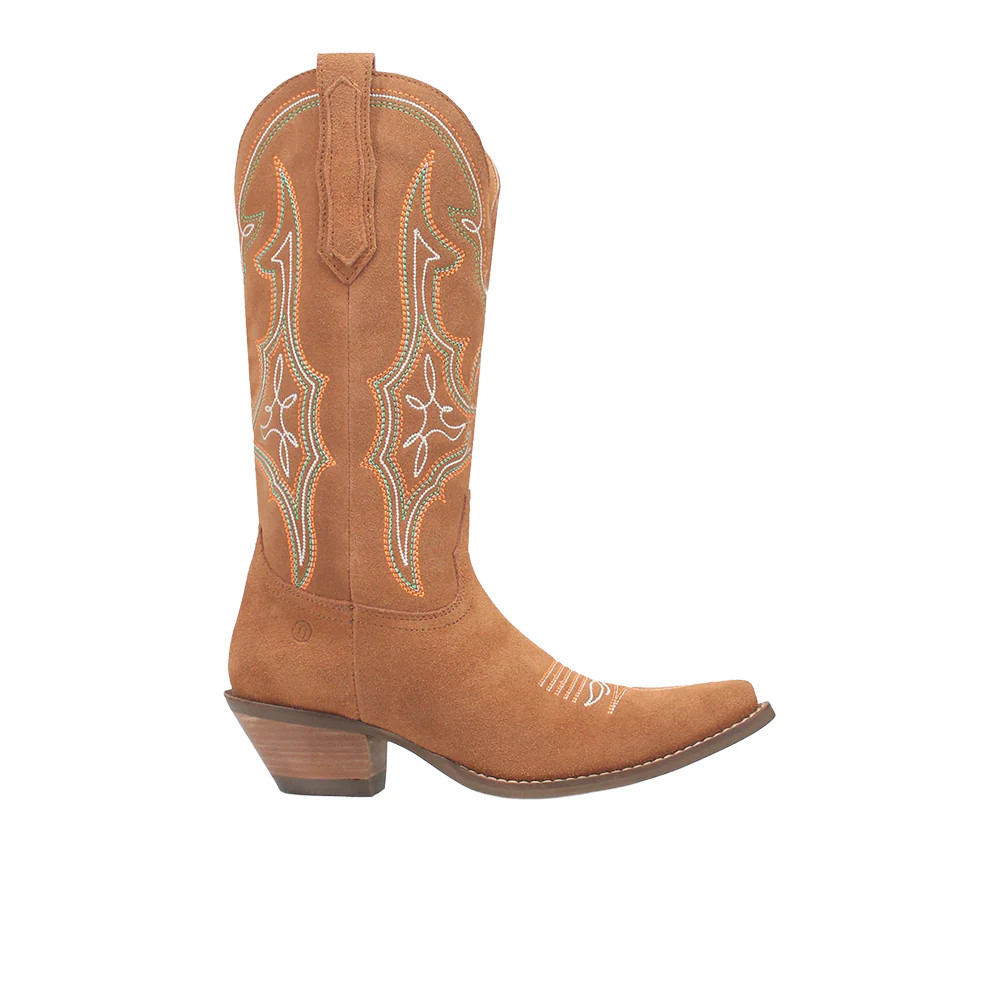 Shop Brown Womens Dingo Hot Sauce Embroidery Snip Toe Cowboy Boots | Shoebacca