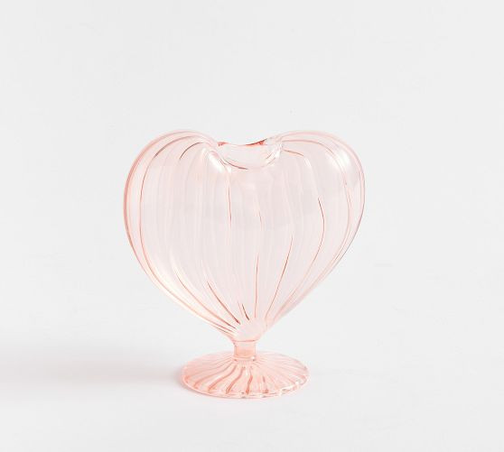 Heart Glass Vase | Pottery Barn (US)