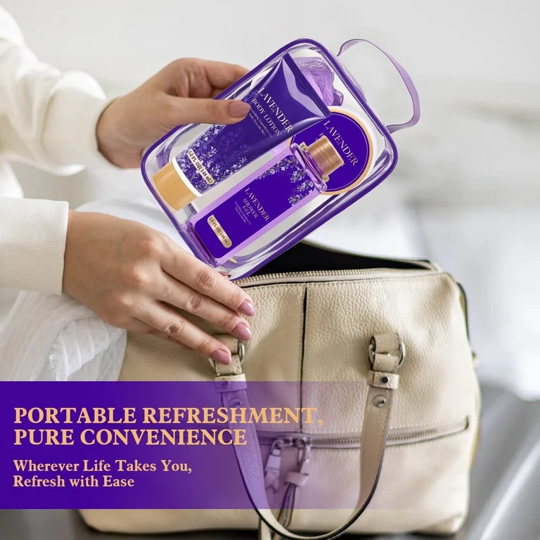 Body & Earth Bath Body Care Valentine's Day Gift Sets for Women with Travel Bag, Lavender Relaxin... | Walmart (US)