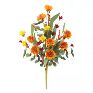 18" Orange & Yellow Wildflower & Berry Mixed Bush by Ashland® | Michaels | Michaels Stores