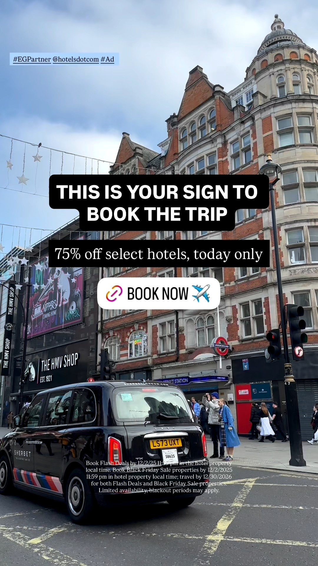 #EGPartner TODAY ONLY! Save 75% on select properties with @hotelsdotcom - plan ahead for your upcoming travel and save big on your dream vacation. Book now, and travel any time between now and the end of 2026!A whole year of travel awaits you. :) 

Linking a few hotels I’ve stayed at and loved, and a few extras on my travel bucket list!

 #Ad #Paidlink



Book Flash Deals by 12/2/25 11:59 pm in the hotel property local time. Book Black Friday Sale properties by 12/2/2025 11:59 pm in hotel property local time; travel by 12/30/2026 for both Flash Deals and Black Friday Sale properties. Limited availability, blackout periods may apply.


#LTKCyberWeek 

#LTKHoliday #LTKTravel