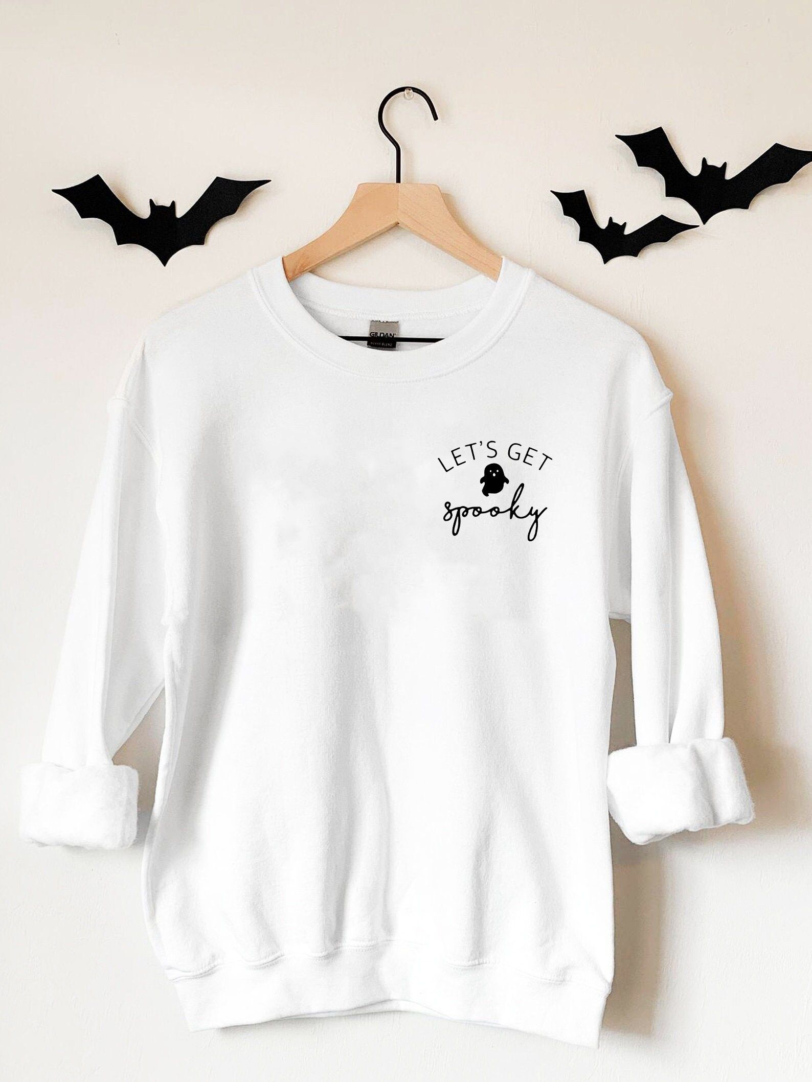 Halloween Sweatshirt, Let's Get Spooky Sweatshirt, Lets Get Spooky Tee, Halloween Shirt, Gift For... | Etsy (US)