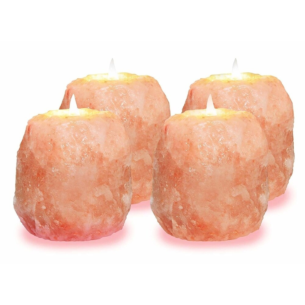 Himalayan Glow Pink Salt Candle Holder 2-3 lbs (2-3 lbs) | Bed Bath & Beyond