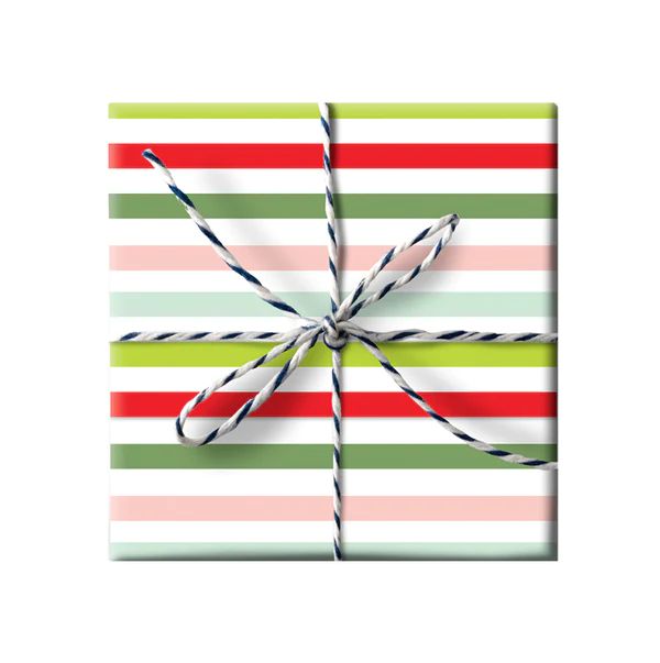 Holiday Gift Wrap - Blush Stripe | Joy Creative Shop