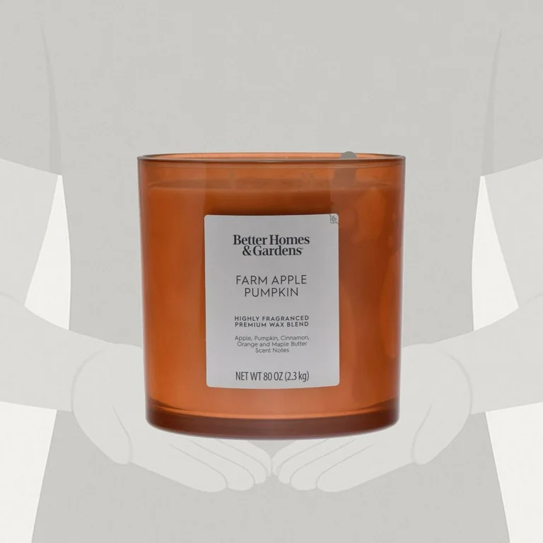 Better Homes & Gardens Farm Apple Pumpkin Scented 4-Wick 80oz (2.26 kg) Large Oversized Jar Candl... | Walmart (US)