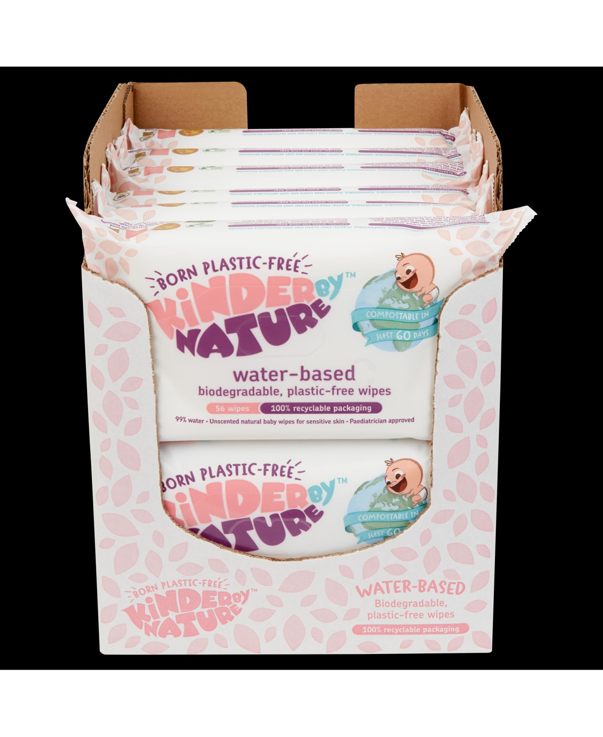 Kinder by Nature Unisex Water-Based Baby Wipes - 672 Count (12 packs of 56 wipes) - Natural | Macy's