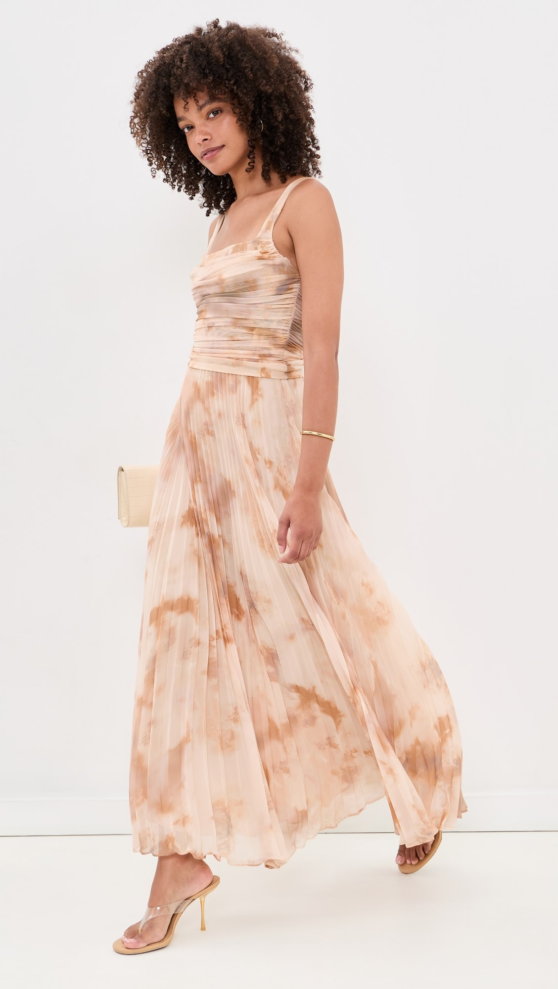 L'AGENCE Torin Pleated Maxi Skirt | Shopbop | Shopbop