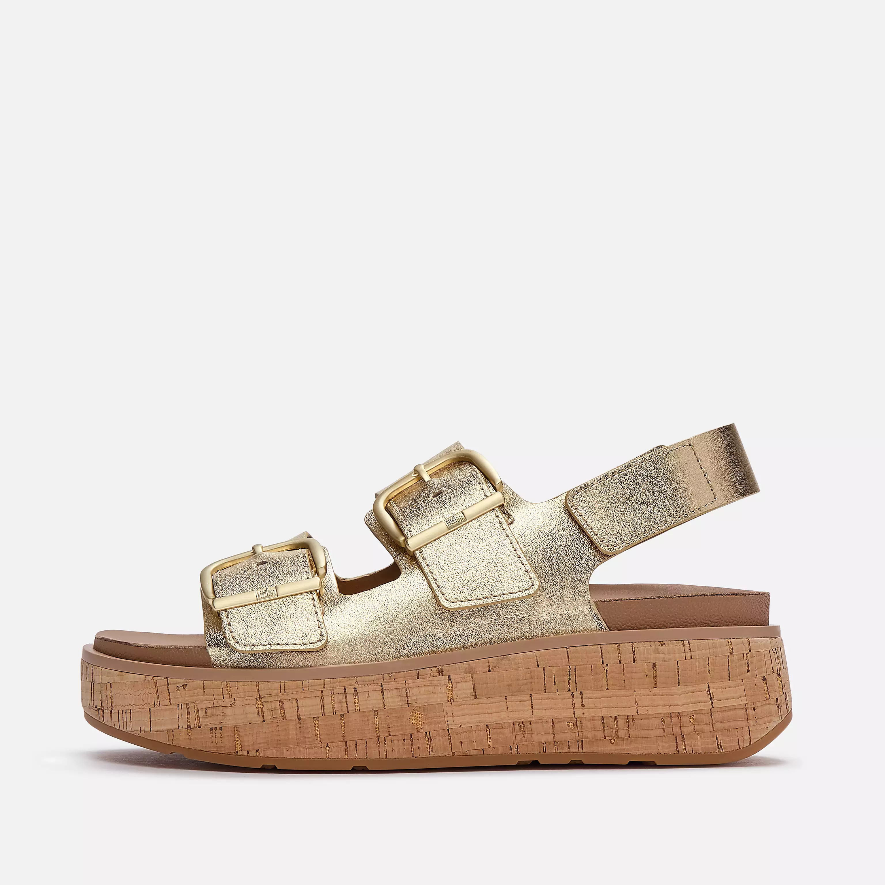 GEN-FF Max Buckle Leather/Cork Back-Strap Sandals | FitFlop (UK)